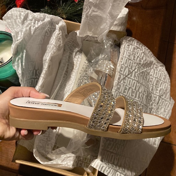 Steve Madden Rhinestone Sandals - Picture 3 of 7
